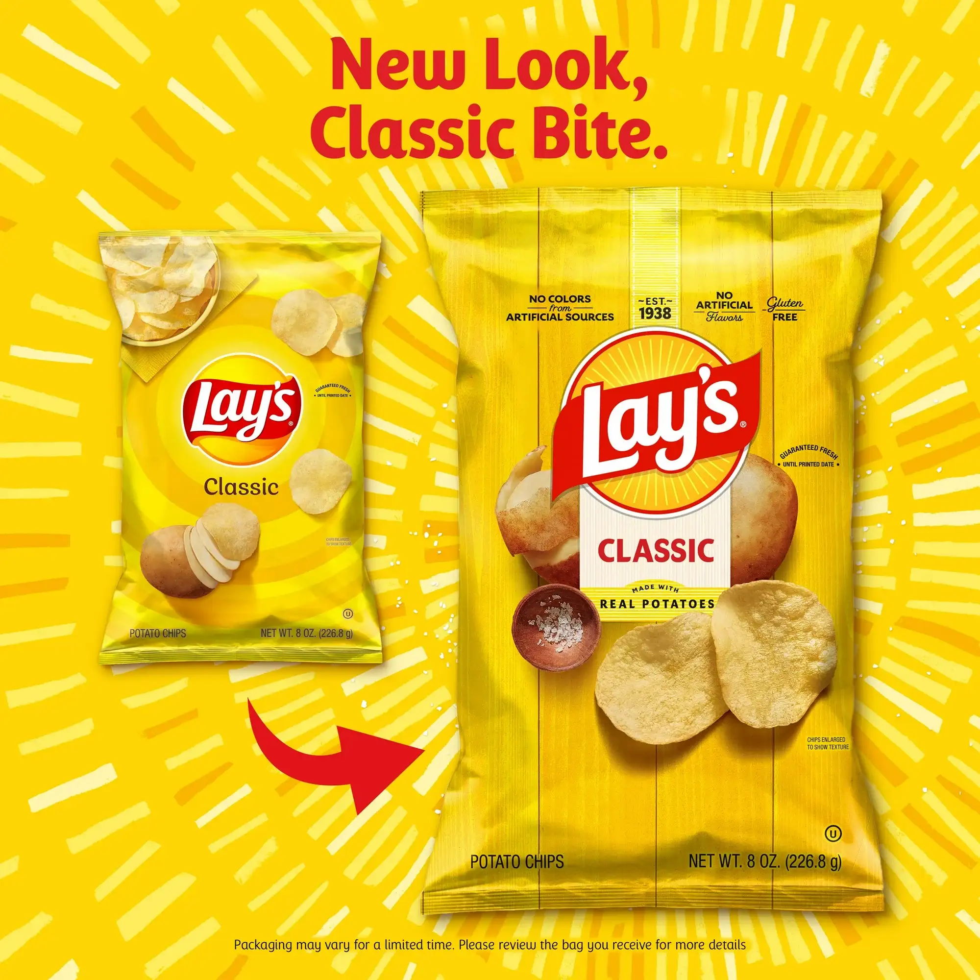 Lay's Classic Potato Chips 8 oz Plastic Bag - 图片 2